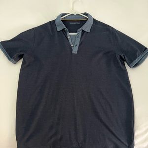 Denim & Flower Navy Polo Shirt